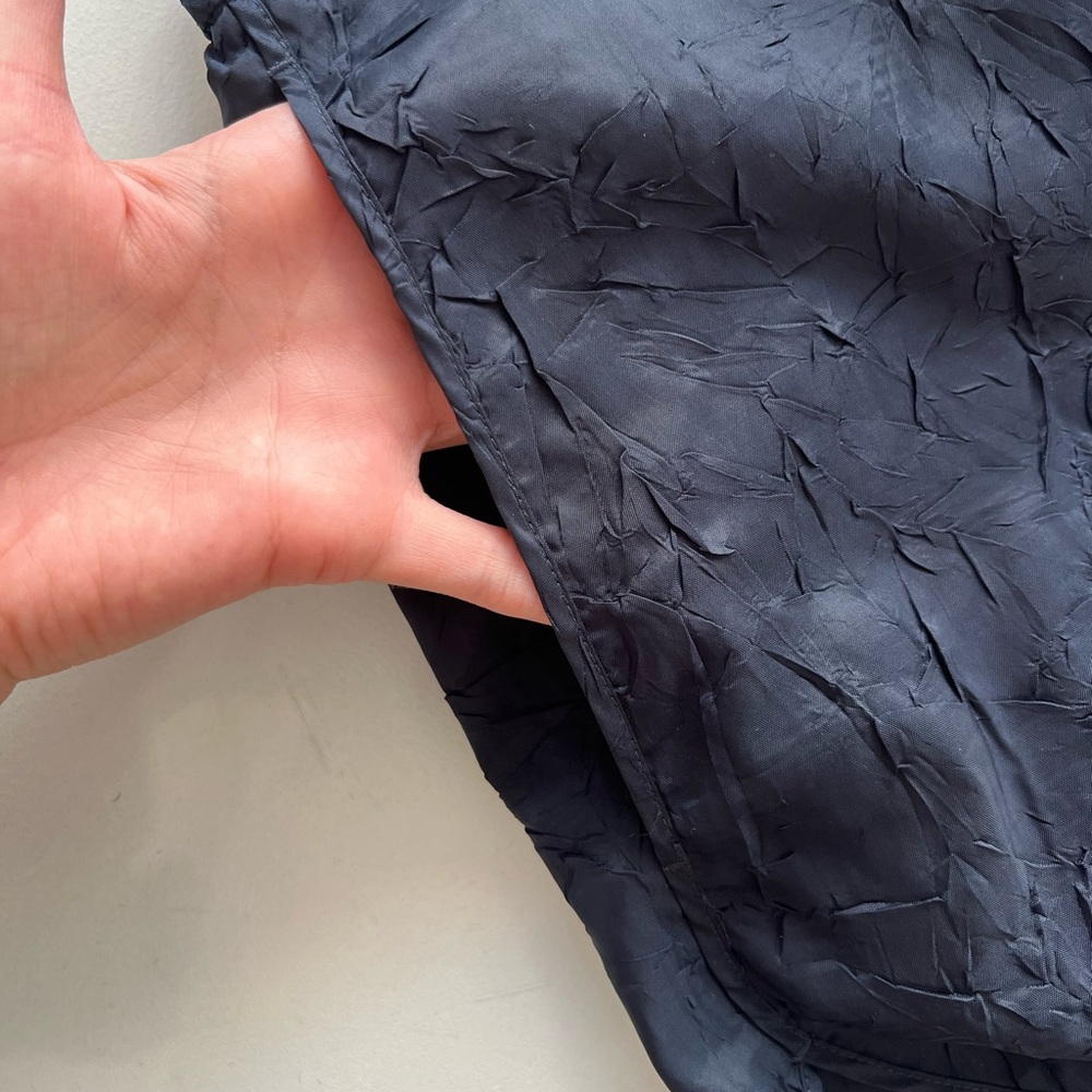 Acne - Navy Crinkle Runner Shorts - Picture 5 of 8